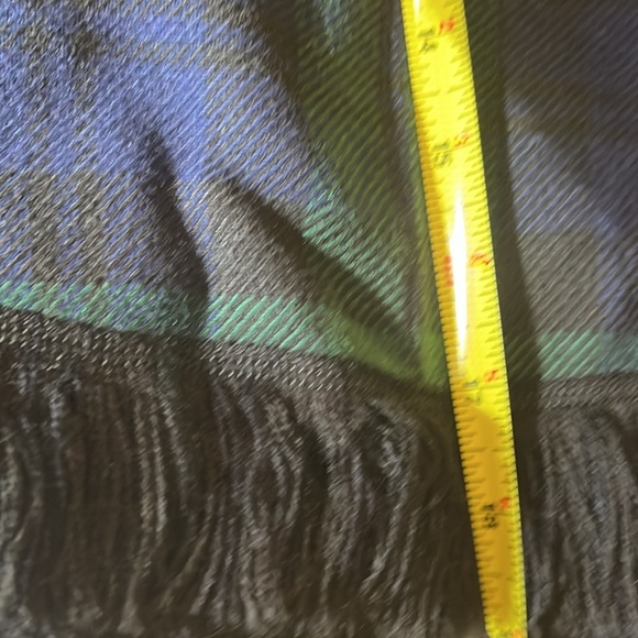 Children’s cape plaid green and blue.  Like new condition.  Fiona McDonald. - Picture 10 of 11